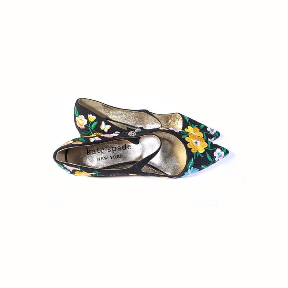 Kate Spade Shoes Size 10 Floral Maya Flats - Picture 7 of 10
